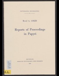 cover of the book Reports of proceedings in papyri