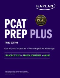 cover of the book PCAT Prep Plus: 2 Practice Tests + Proven Strategies + Online