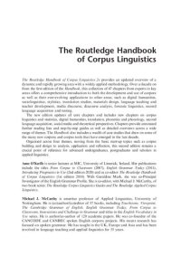 cover of the book The Routledge Handbook of Corpus Linguistics