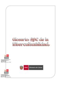 cover of the book Glosario: ABC de la interculturalidad