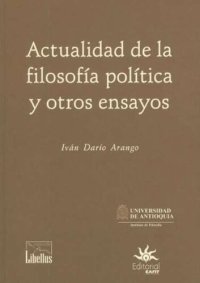 cover of the book Actualidad de la filosofía política y otros ensayos