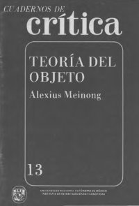 cover of the book Teoria Del Objeto