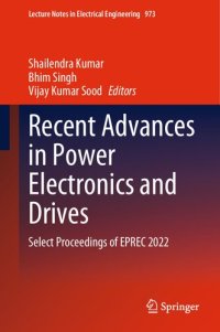 cover of the book Recent Advances in Power Electronics and Drives: Select Proceedings of EPREC 2022