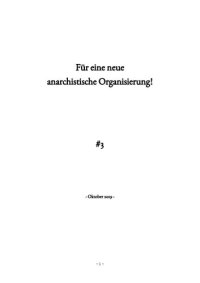 cover of the book Für eine neue anarchistische Organisierung!