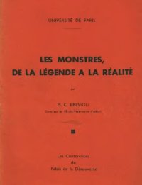 cover of the book Les monstres, de la légende à la réalité