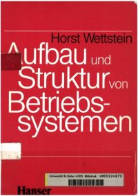 cover of the book Aufbau und Struktur von Betriebssystemen