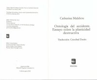 cover of the book ONTOLOGÍA DEL ACCIDENTE