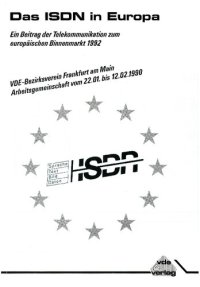 cover of the book Das ISDN in Europa; Ein Beitrag der Telekommunikation zum europäischen Binnenmarkt 1992