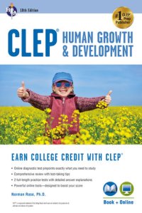 cover of the book CLEP Human Growth & Development, 10th Ed., Book + Online