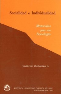 cover of the book Socialidad e Individualidad. Materiales para una Sociología