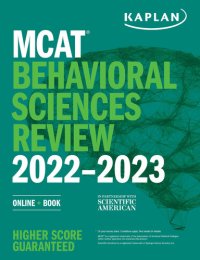 cover of the book MCAT Behavioral Sciences Review 2022-2023: Online + Book