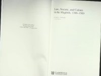 cover of the book Law, Society, and Culture in the Maghrib, 1300-1500