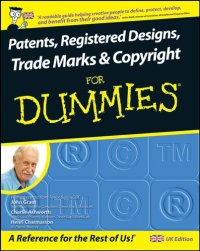 cover of the book Patents, Registered Designs, Trade Marks And Copyright For Dummies