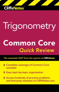 cover of the book CliffsNotes Trigonometry Common Core Quick Review