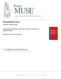 cover of the book Interpreting the Terror