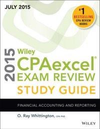 cover of the book Wiley CPAexcel Exam Review 2015 Study Guide July: Financial Accounting and Reporting