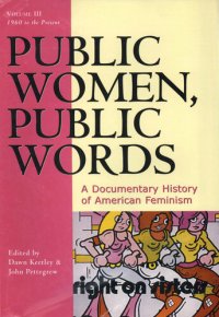 cover of the book Public Women, Public Words: A Documentary History of American Feminism