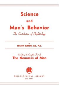 cover of the book Science and Man's Behavior