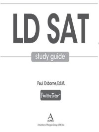 cover of the book LD SAT Study Guide: Test Prep and Strategies for Students with Learning Disabilities