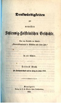 cover of the book Die Statthalterschaft und der Krieg von 1849