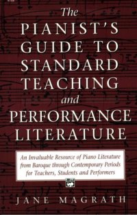 cover of the book Pianist's Guide to Standard Teaching and Performance Literature