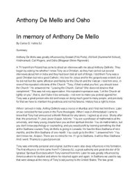 cover of the book Osho and Anthony De Mello  ( In memory of Anthony De Mello)