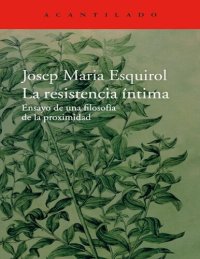 cover of the book LA RESISTENCIA ÍNTIMA