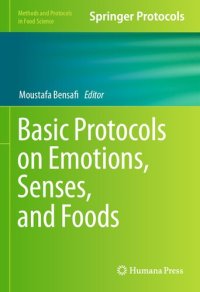 cover of the book Basic Protocols on Emotions, Senses, and Foods