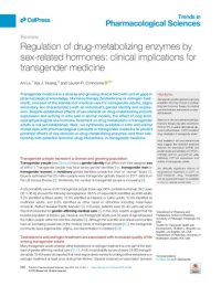 cover of the book Regulation of drug-metabolizing enzymes by sex-related hormones: clinical implications for transgender medicine