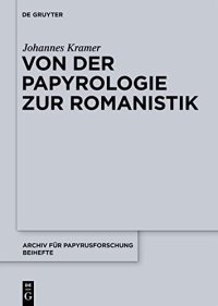 cover of the book Von der Papyrologie zur Romanistik