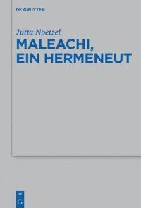 cover of the book Maleachi, ein Hermeneut