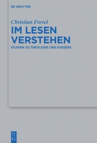 cover of the book Im Lesen verstehen: Studien Zu Theologie Und Exegese