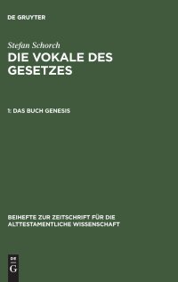 cover of the book 1 Das Buch Genesis: Habilitationsschrift