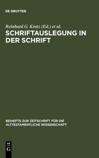 cover of the book Schriftauslegung in der Schrift: Festschrift für Odil Hannes Steck zu seinem 65. Geburtstag