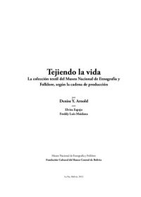 cover of the book Tejiendo la vida. La colección textil del Museo Nacional de Etnografía y Folklore, según la cadena de producción