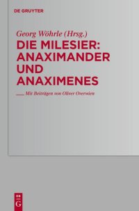 cover of the book Anaximander und Anaximenes