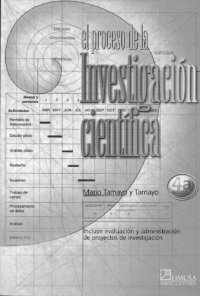 cover of the book El proceso de la investigación científica. Incluye evaluación y administración de proyectos de investigación