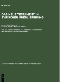 cover of the book Teil 2 2. Korintherbrief, Galaterbrief, Epheserbrief, Philipperbrief Und Kolosserbrief