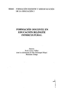 cover of the book Formación docente en Educación Bilingüe Intercultural (EBI)