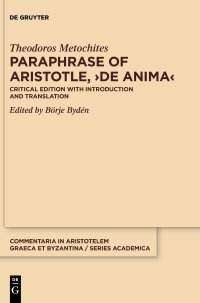 cover of the book Paraphrase of Aristotle, >De anima