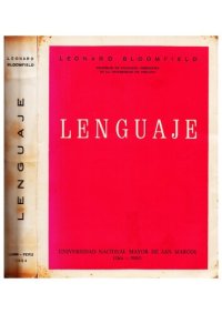 cover of the book Prólogo a la edición en español [de "Lenguaje" de Leonard Bloomfield]