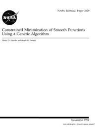 cover of the book Constrained Minimization of smooth function using a genetic algoritm