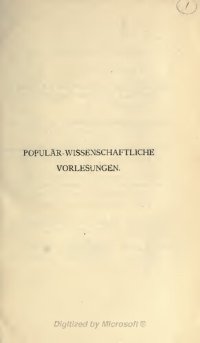 cover of the book Populär-wissenschaftliche Vorlesungen