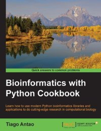 cover of the book Bioinformatics with Python Cookbook