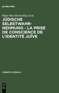 cover of the book Jüdische Selbstwahrnehmung - La prise de conscience de l'identité juïve