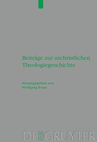 cover of the book Beiträge zur urchristlichen Theologiegeschichte