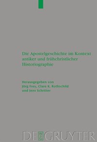 cover of the book Die Apostelgeschichte im Kontext antiker und frühchristlicher Historiographie