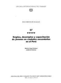 cover of the book Empleo, desempleo y capacitación de jóvenes en ciudades secundarias en el Perú