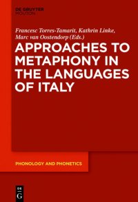 cover of the book Approaches to Metaphony in the Languages of Italy