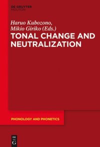 cover of the book Tonal Change and Neutralization